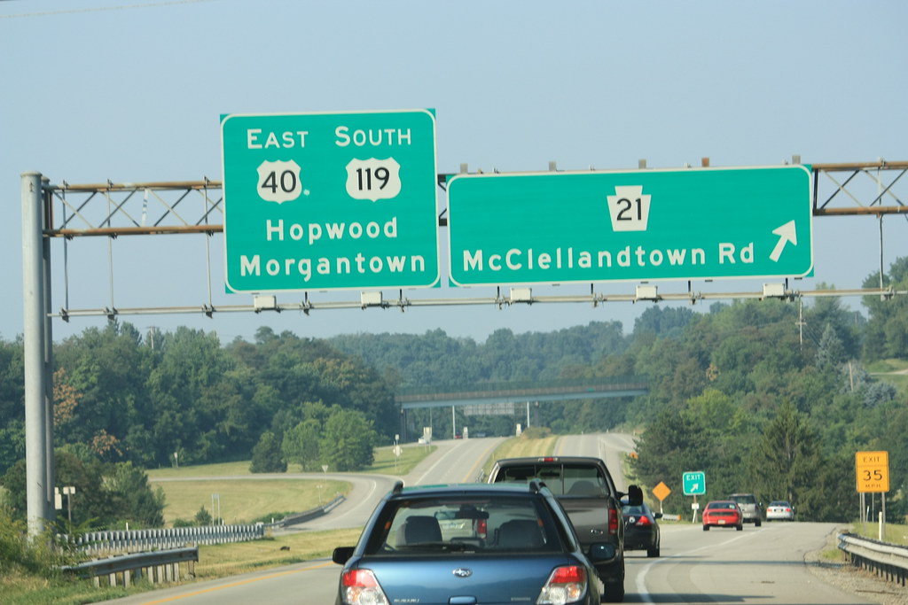 Uniontown Bypass McClellandtown Road (PA 21) Exit Flickr