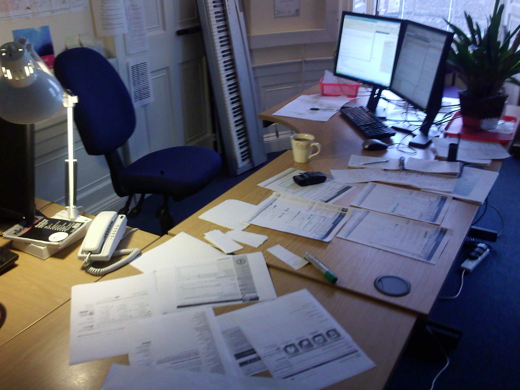 desk what a busy desk... sunshine on scotland Flickr