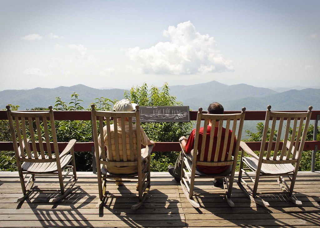 Mount Pisgah Lookout The gentleman next to me was celebrat… Flickr