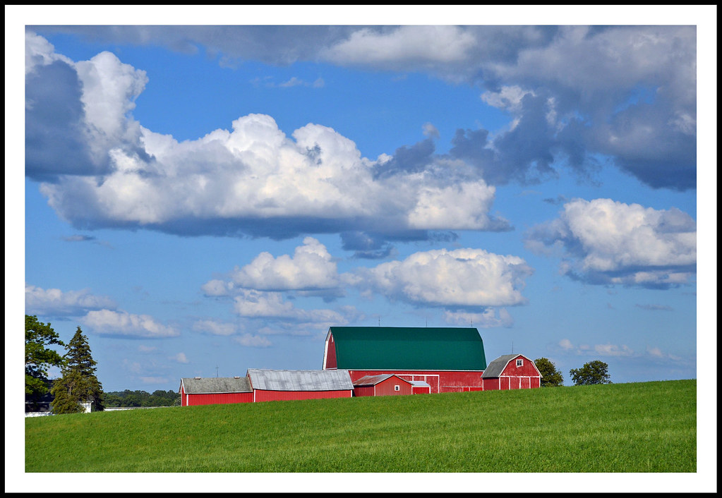 A Perfect Summer Day in Michigan Farmland This farm with i… Flickr
