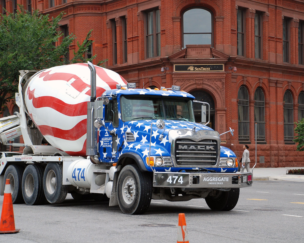 Patriotic Cement Truck Washington, DC cement truck, of cou… Flickr