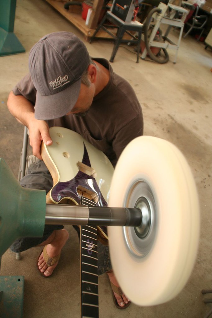 IMG_6459 Buffing the finish for the Josie guitar for Relay… Flickr
