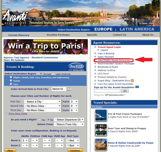 Step 1 Avanti Destinations Homepage. Click here to view yo… Flickr