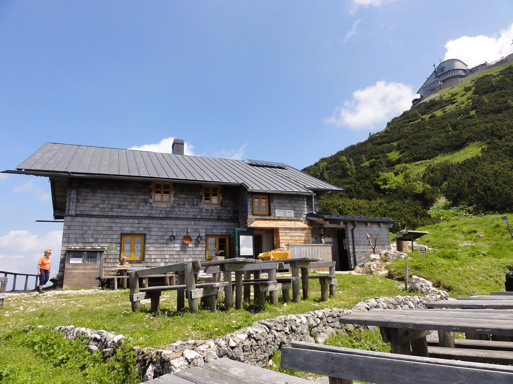 The terrific beer garden at the top of Mt. Untersburg near… Flickr
