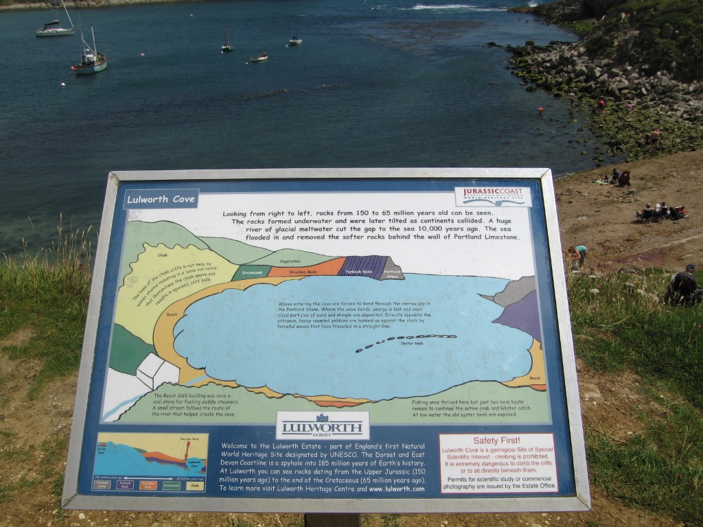 Lulworth Cove info board SAGT Flickr