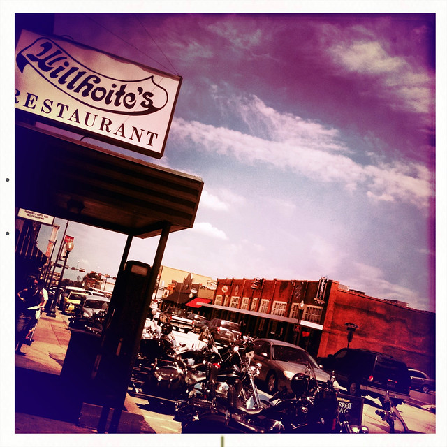 Grapevine Texas Historic Downtown Willhoite's Restaurants Bikes Harely Davidson Motorcycles Main