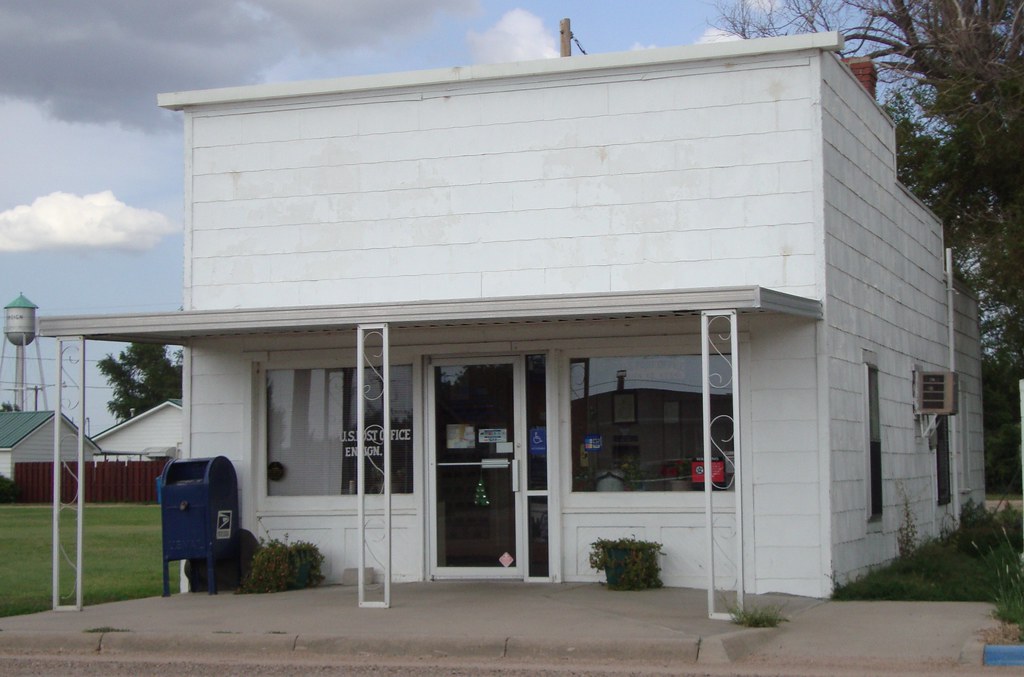Post Office 67841 (Ensign, Kansas) Built in 1915 Ensign is… Flickr