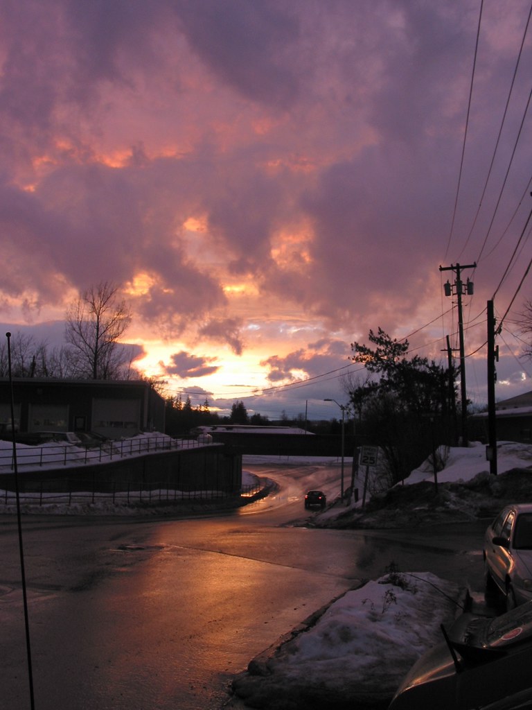 winter • sunset Middlebury, Vermont USA • Stunning sunset.… Don Shall Flickr
