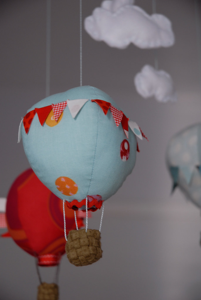 Hot Air Balloon Mobile This balloon is made from ikea Fabl… Flickr