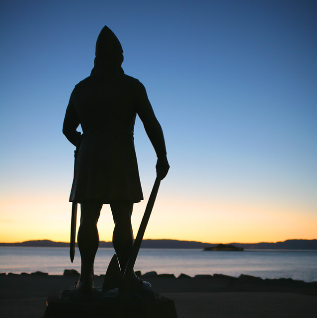 Leiv Eiriksson emigrant monument The Viking statue was a g… Flickr