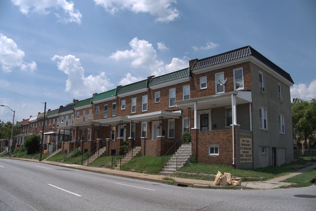 Rowhouses, Edmondson Avenue Historic District View of the … Flickr