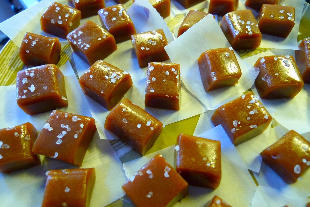 dark salty caramels, prewrapping from alton brown's recip… Flickr