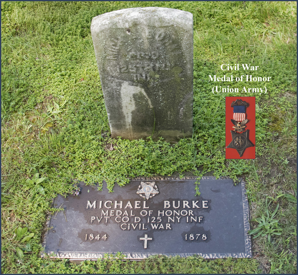 Grave of Michael Burke, Troy (NY) Resident and Recipient o… Flickr