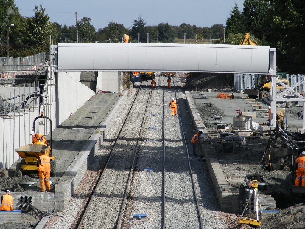 The new Caldercruix station takes shape gpod17 Flickr