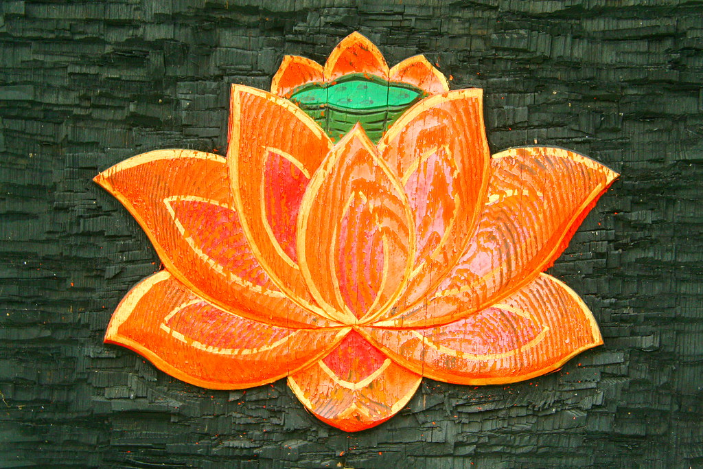 Lotus flower wood carving graemeauld Flickr