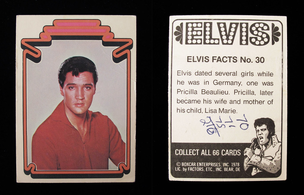 Elvis Trading Card 1978 Donruss Cards Boxcar Enterprises… Flickr