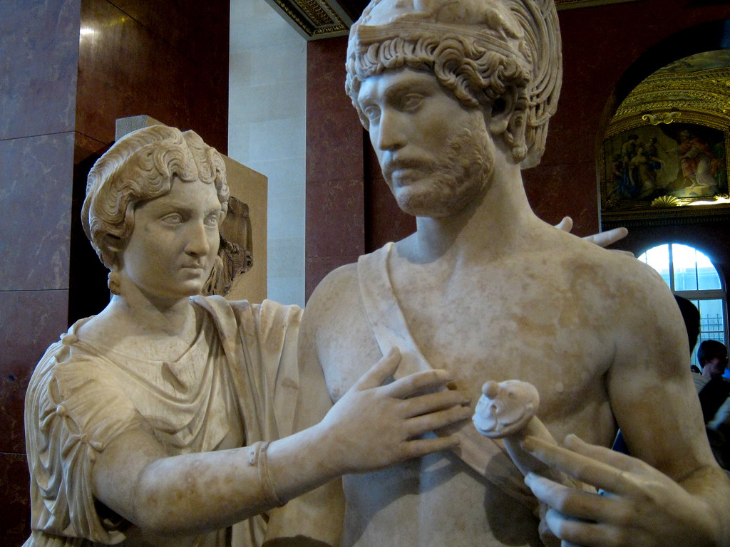 Mars and Venus with Hadrian as Mars c. 179 AD This could c… Flickr