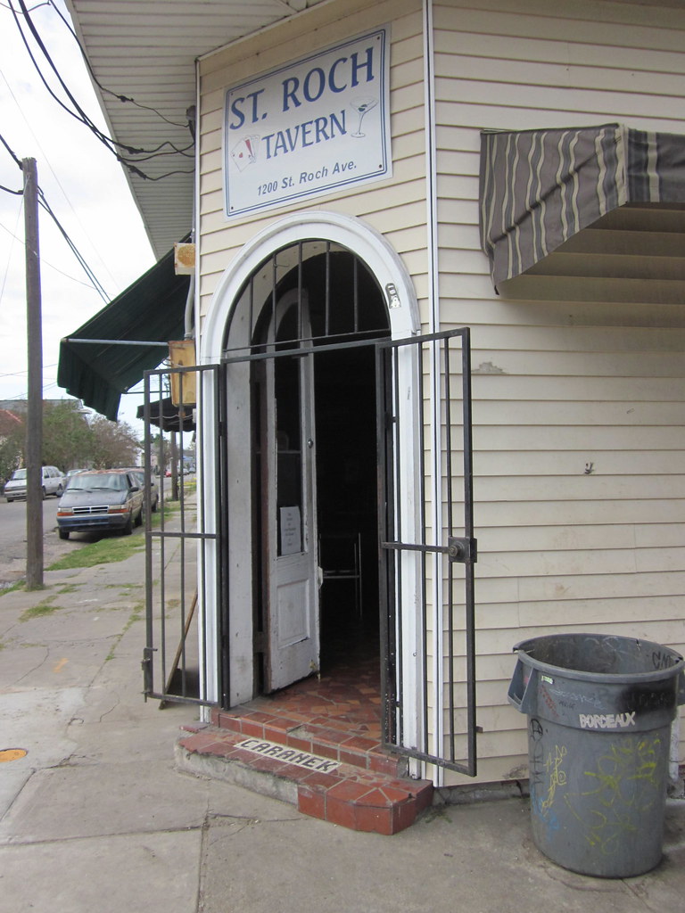 St Roch Tavern Door St. Roch Tavern, New Orleans. Infrogmation of