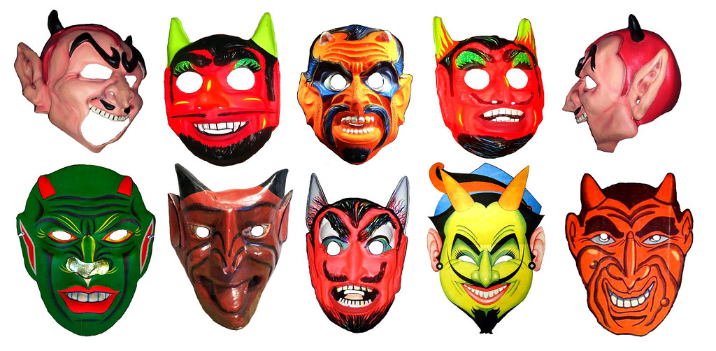 Devil Halloween Masks 0546 Halloween Masks Vintage Devil… Flickr