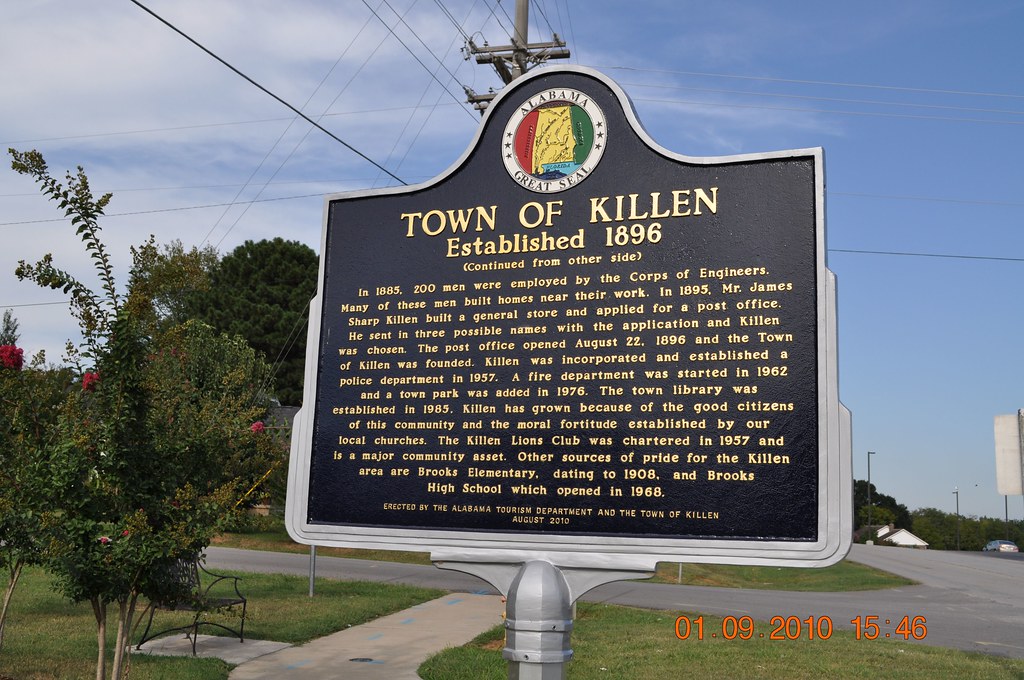 Town of Killen Killen marker, townhall, bookstore, library… King Kong 911 Flickr