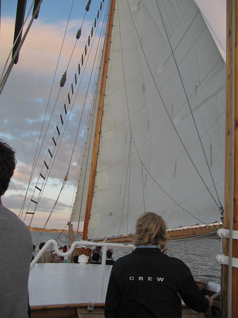Tacking the mainsail and jib sail on "mar" to bring her ab… Flickr