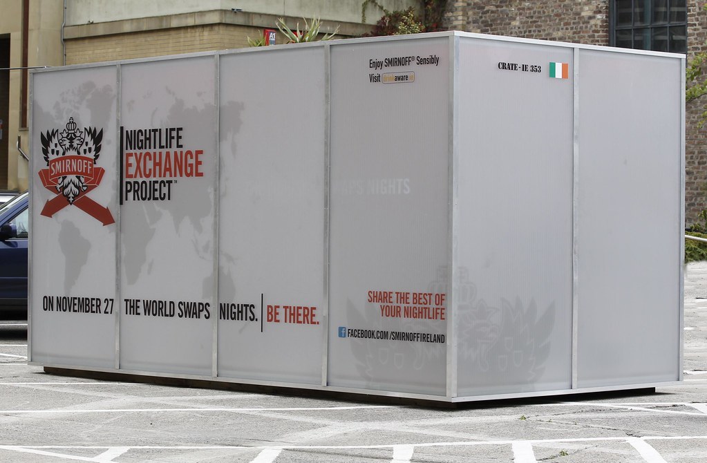 Ireland Crate on Display Smirnoff Be There Flickr