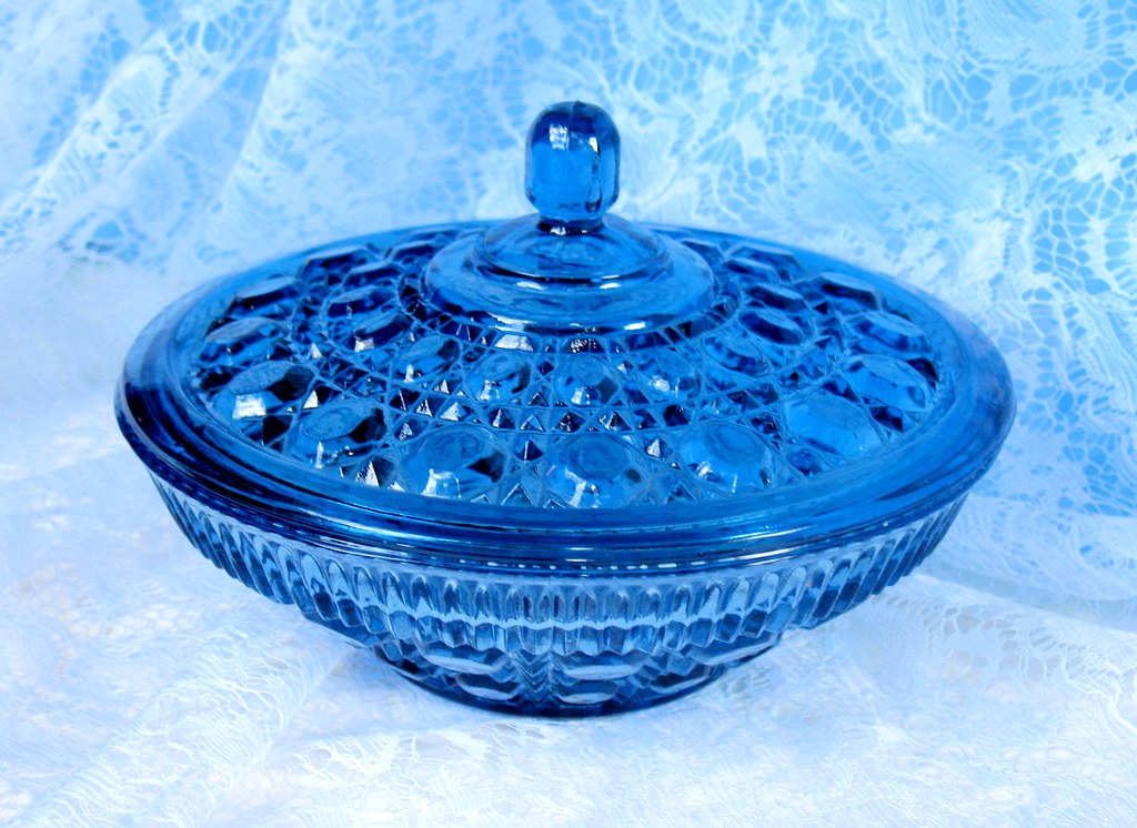 Candy Bowl Depression Glass candy bowl with lid. Birthday … Flickr