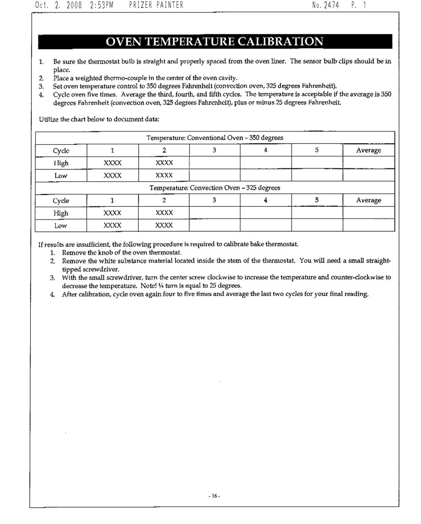 Oven Cal Blue Star Oven Calibration parrym Flickr
