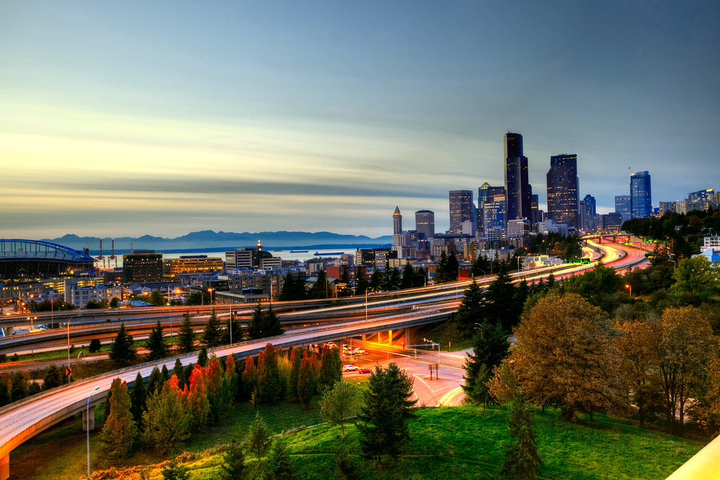 Downtown Seattle Sunset from Beacon Hill muse u Flickr