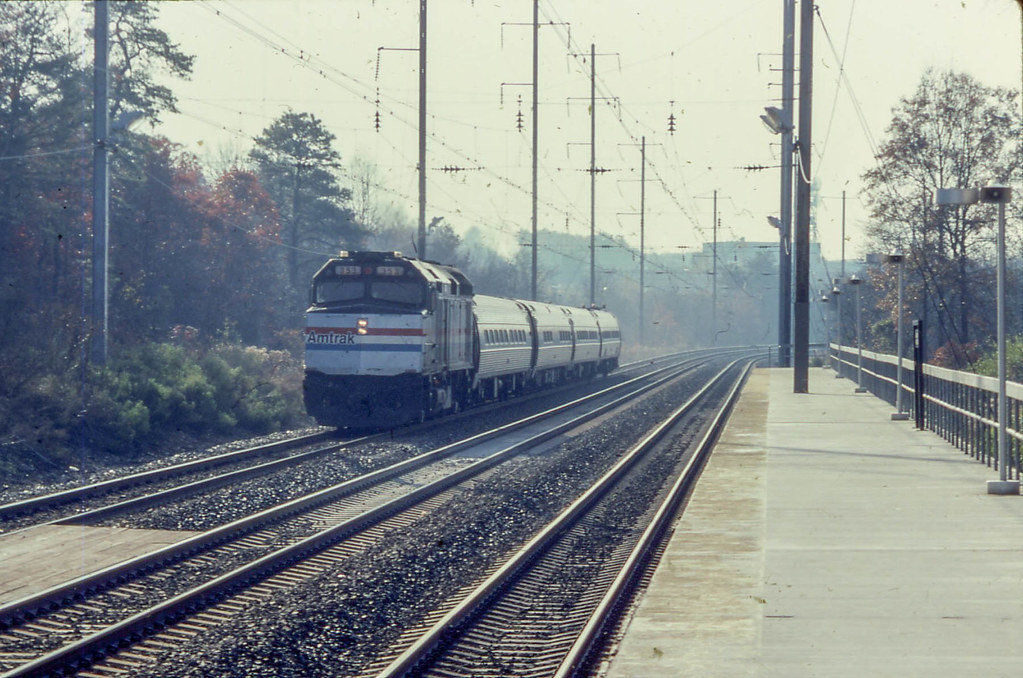 19931108 14 Amtrak 663 Atlantic City Express, BWI Station… Flickr