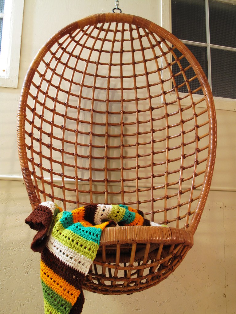 Vintage Hanging basket chair 20thCenturymod Flickr