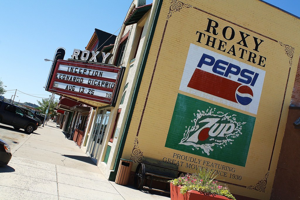 Roxy Theatre Historic Roxy Theatre in Forsyth, Montana MjZ