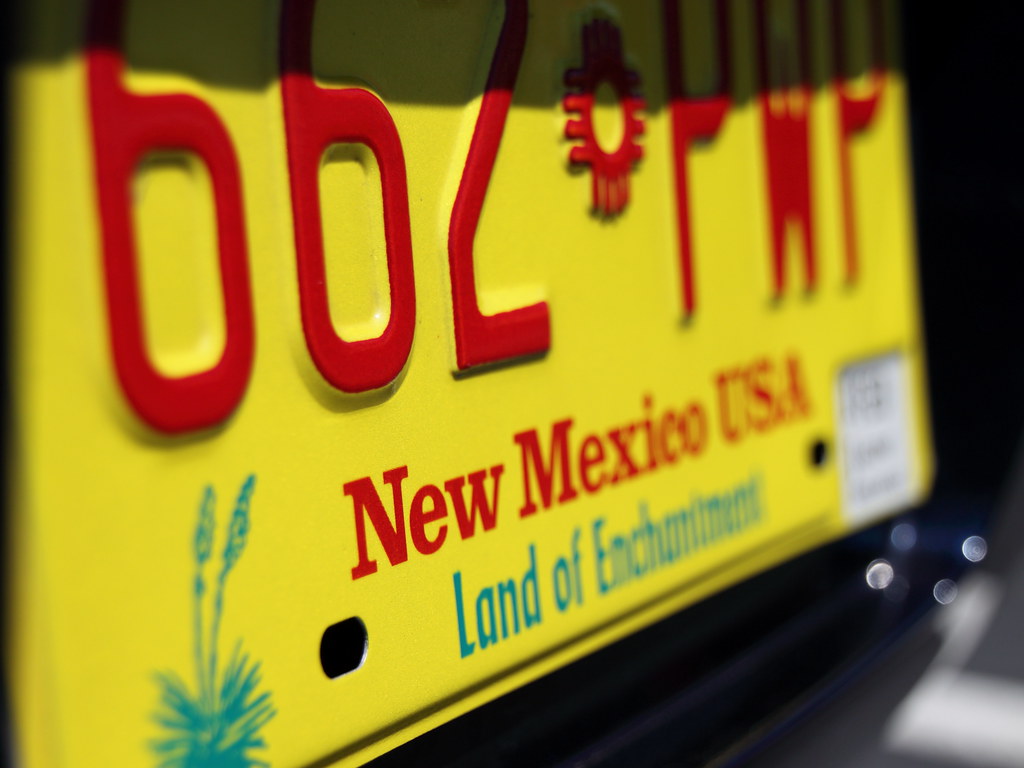 New Mexico License Plate License plate of our rental car i… Flickr