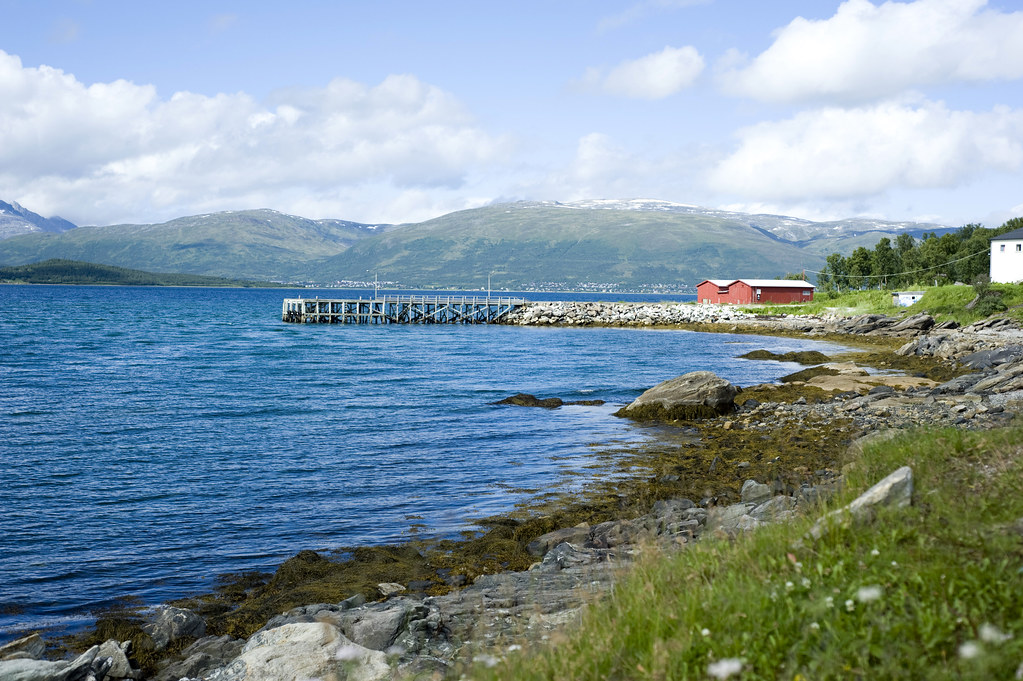 Telegraph Bay Tromsø's beach was beautiful from both sides… Flickr