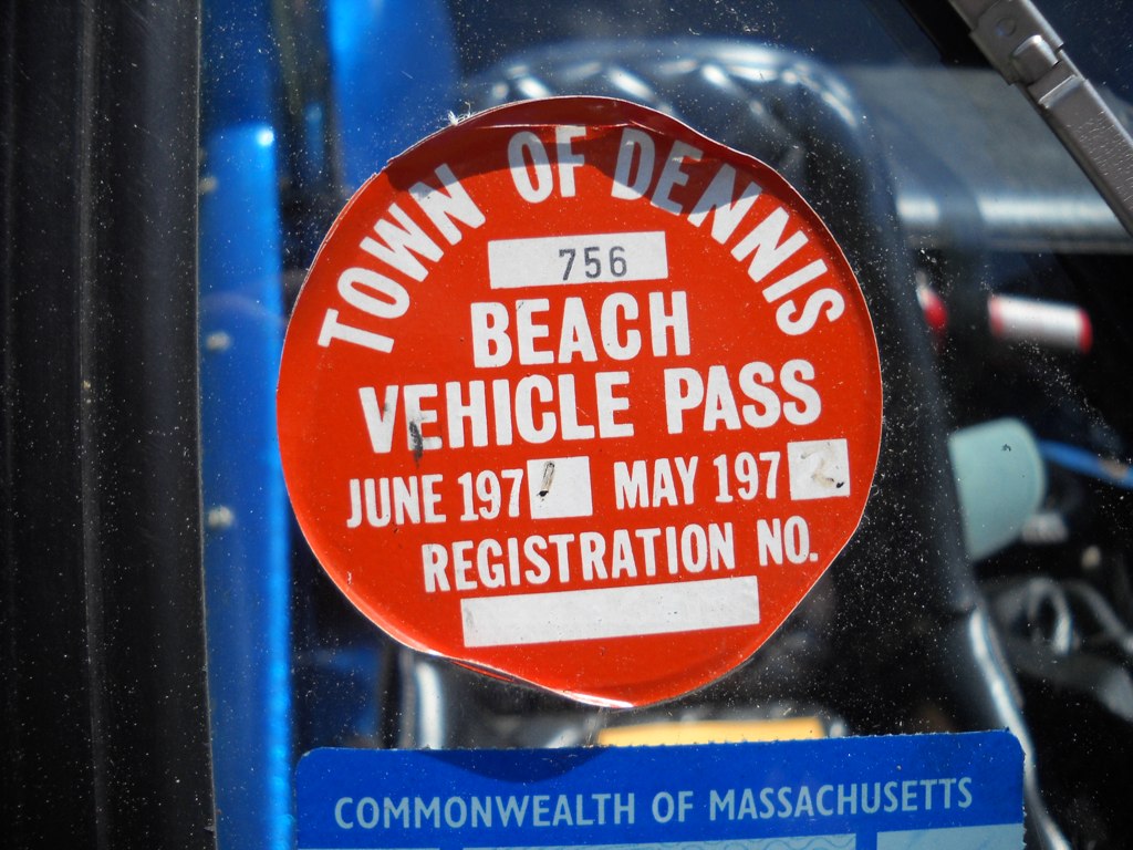 Town of Dennis MA 197172 beach vehicle permit on Meyers … Flickr