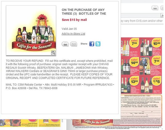 CVS Alcohol Deal, Save 15 CVS Alcohol Deal, Save 15. D… Flickr