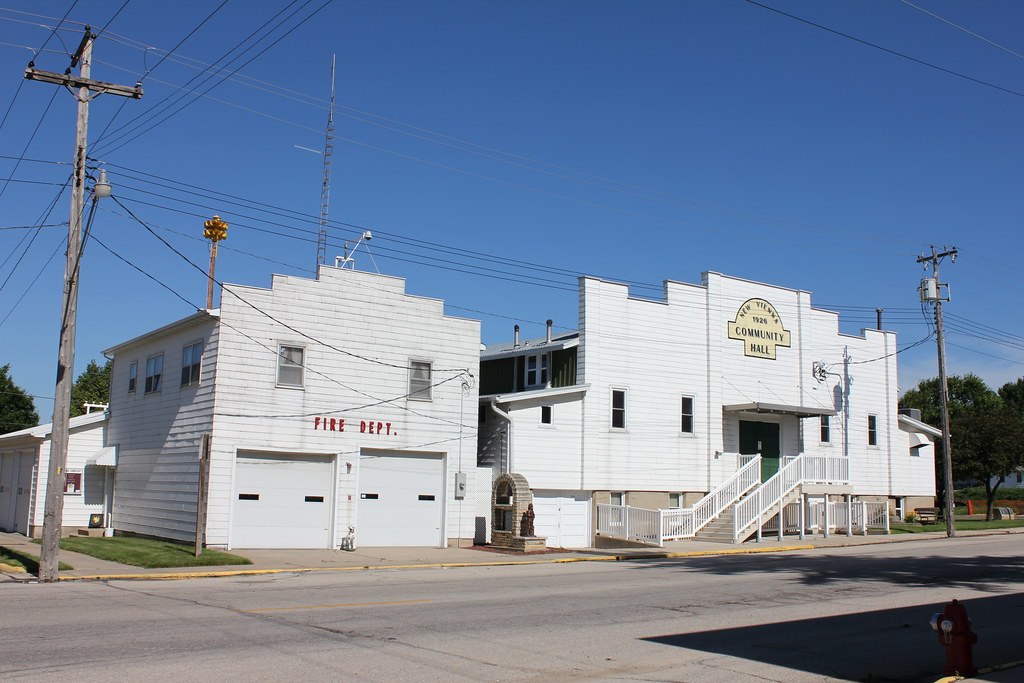 Fire Station and Community Hall New Vienna, IA Tom McLaughlin Flickr