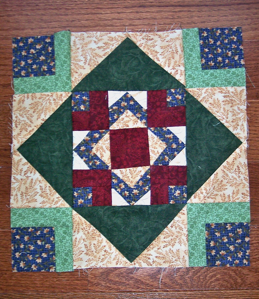 Pansy Park Quilt Block Nine mb chills Flickr