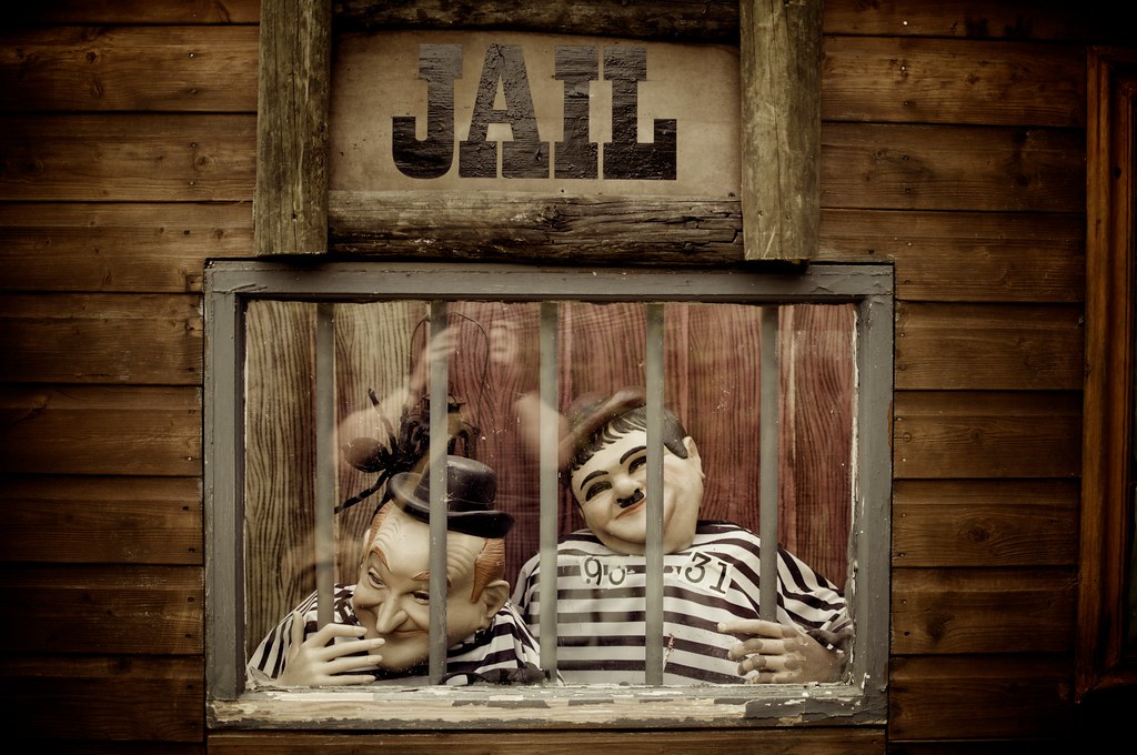 Laurel and Hardy in Jail Taken at Mad Hatters TV and Radio… Flickr