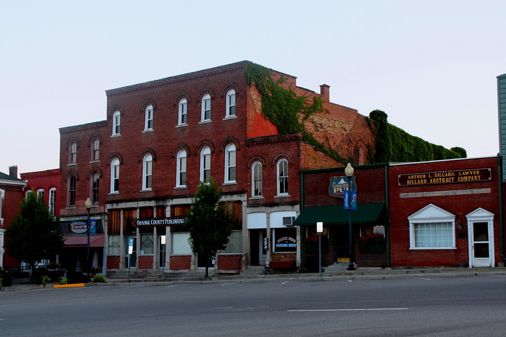 Northwest corner Public Square, Paoli, Indiana Old buildin… Flickr