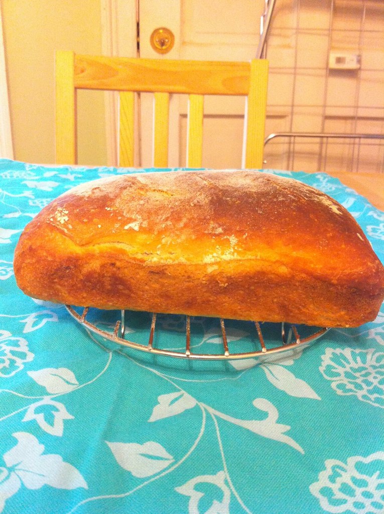 Olive oil bread loaf A nice small loaf of olive oil bread… Flickr