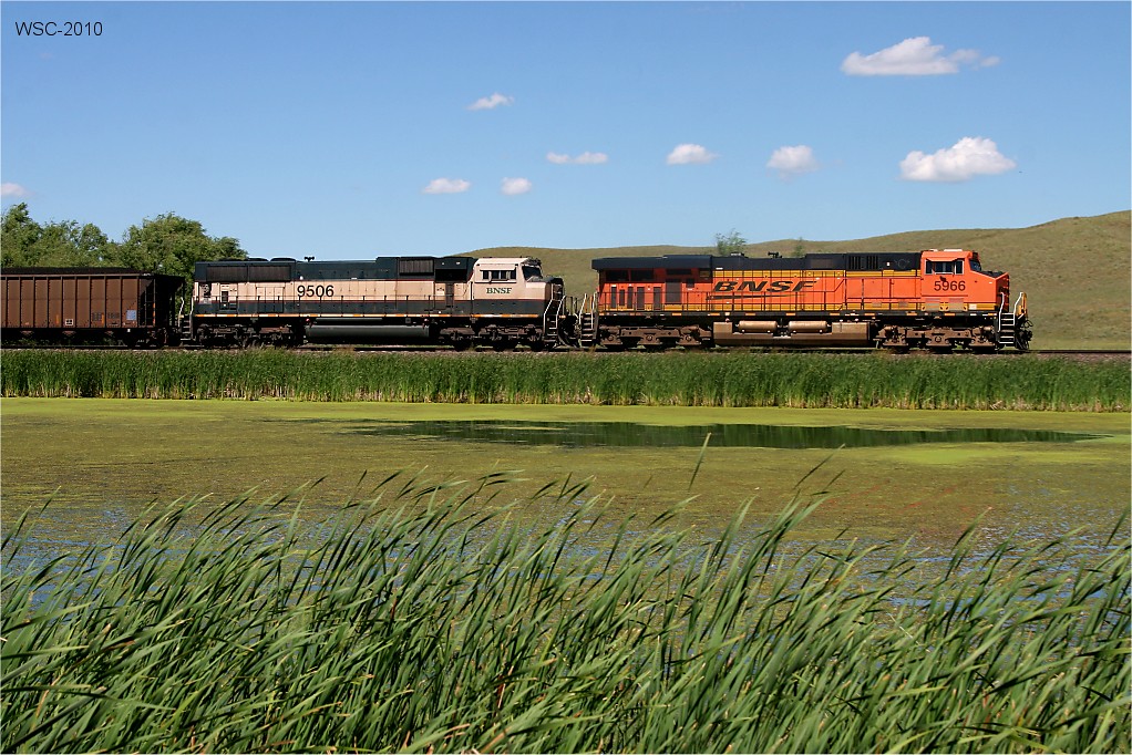 Sandhills BNSF 5966 near Mullen, NE. August. Whiskey Flickr