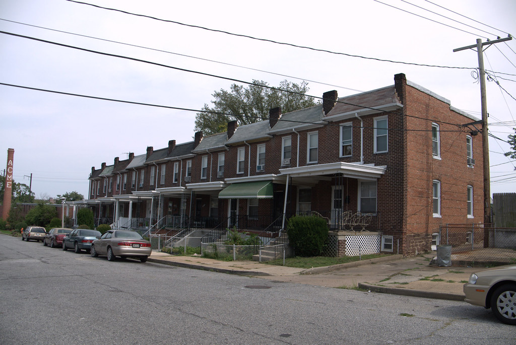 Rowhouses, Edmondson Avenue Historic District View of the … Flickr