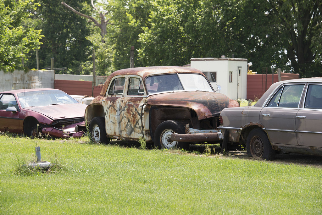 rusty car Plymouth, Ohio Susan Komer Flickr