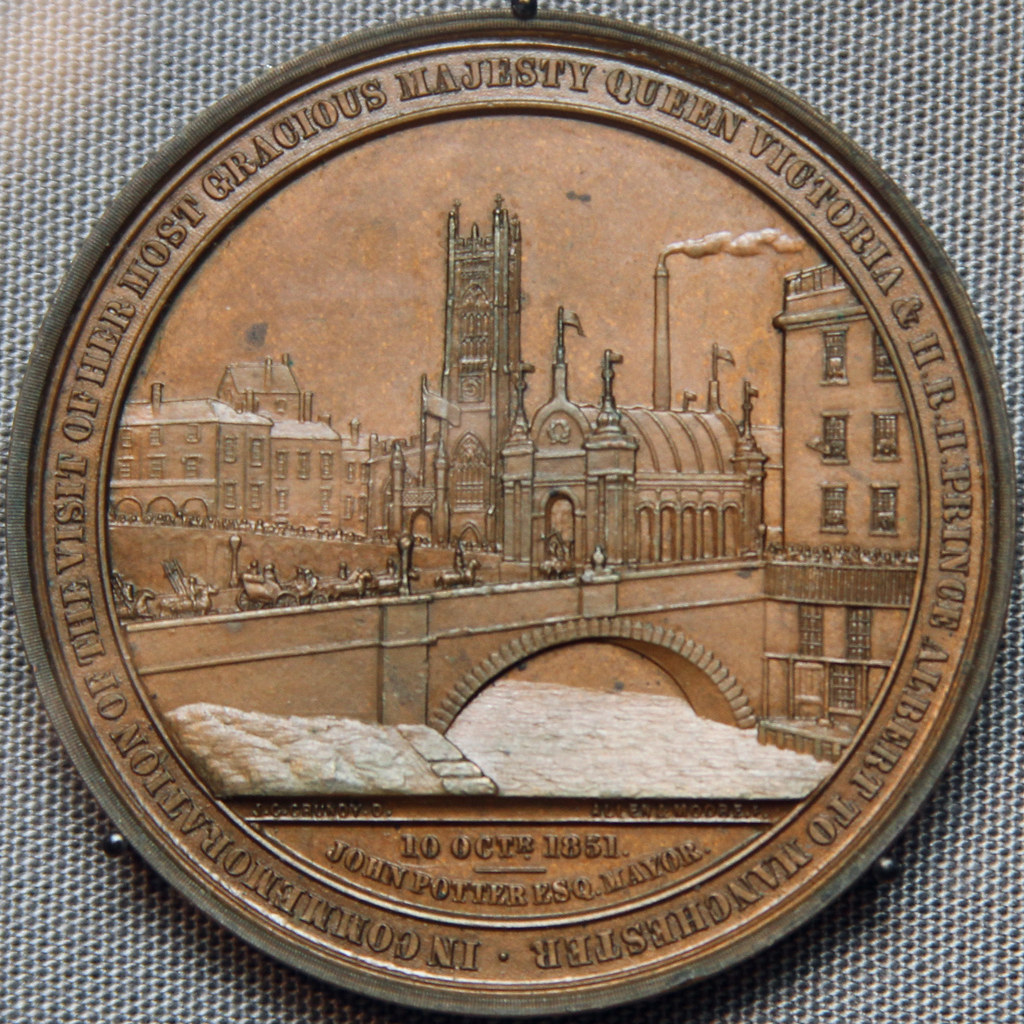 bronze medallion Manchester Museum Manchester, England, UK… Leo