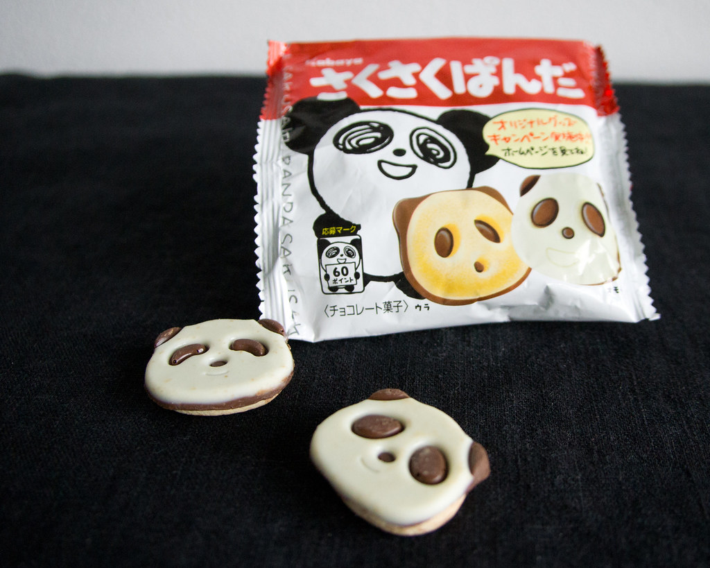 Japanese packaging with panda chocolate cookies Otomodachi Flickr