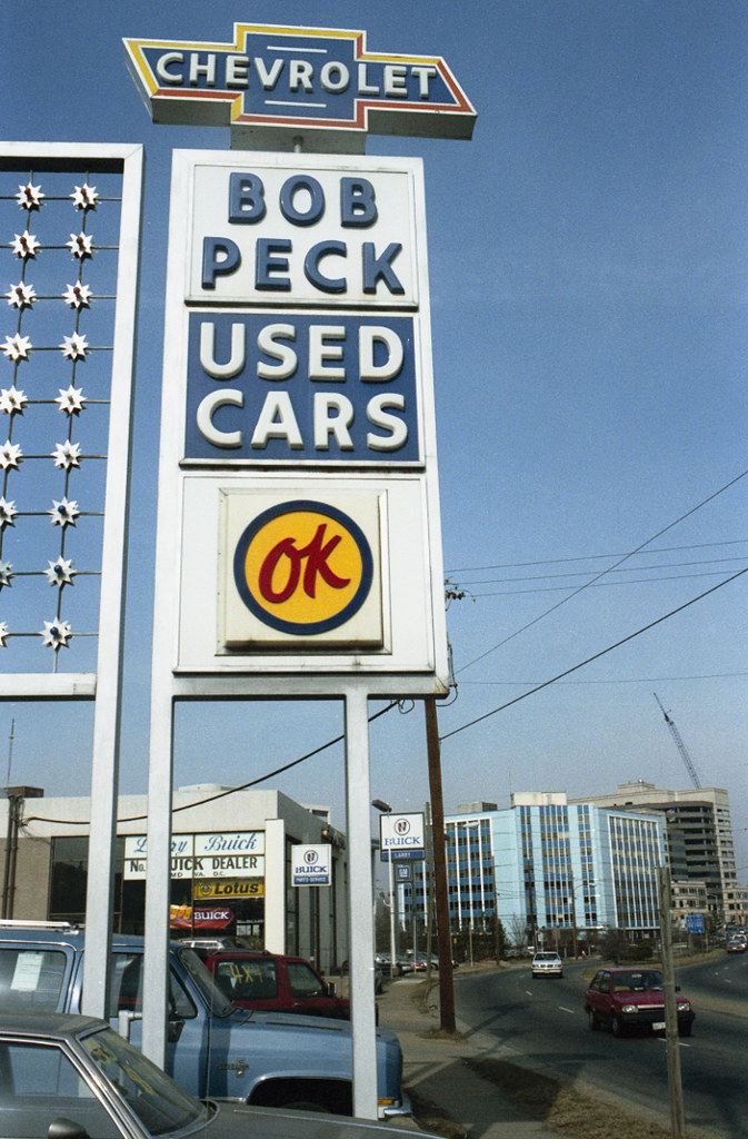 Bob Peck Chevrolet Used Cars Sign Wilson Boulevard and Gle… Flickr