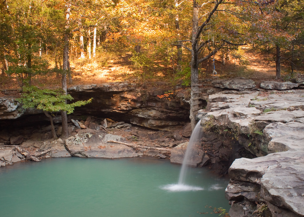 swimming hole Falling Water Falls Ben Hur, Arkansas Pope C… Windy