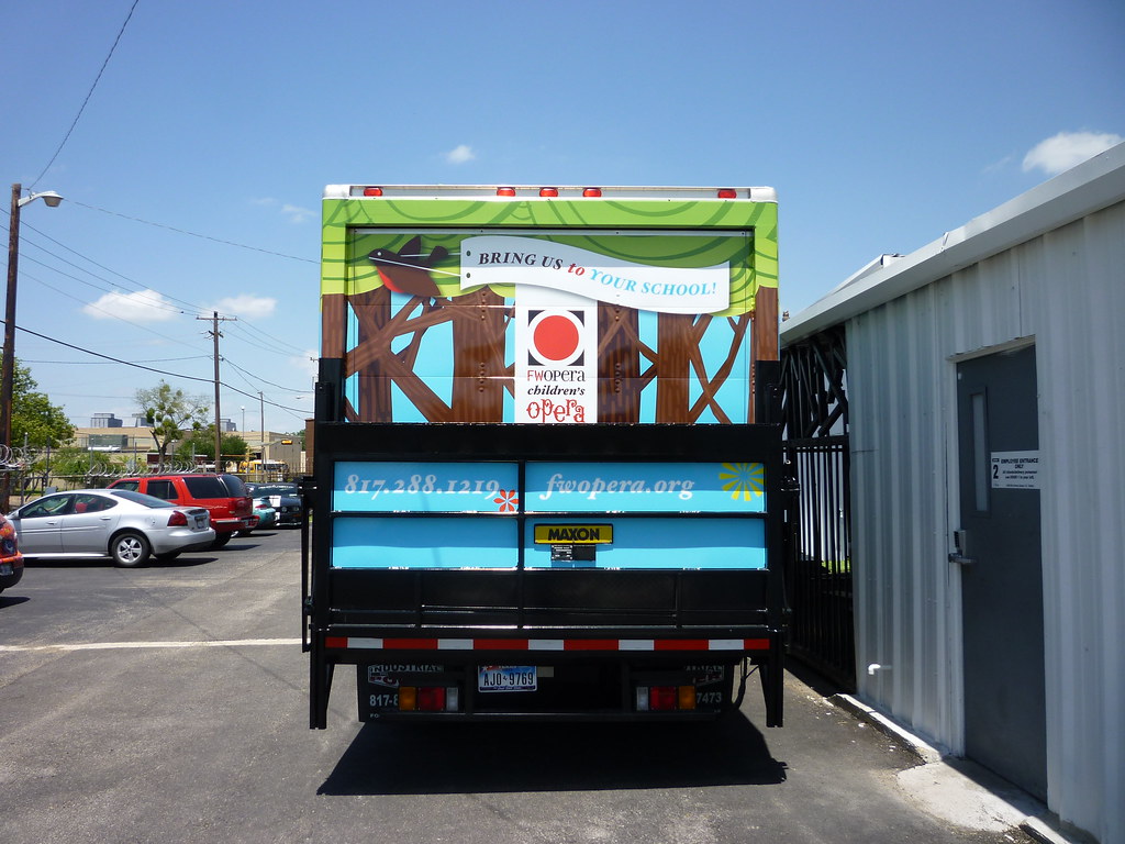 Box truck wrap for the Fort Worth Opera in Ft. Worth, TX w… Flickr