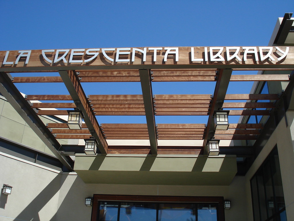 La Crescenta Library frontage santa barbarian Flickr